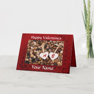 Tarjeta Festiva El día de San Valentín de corazones románticos per
