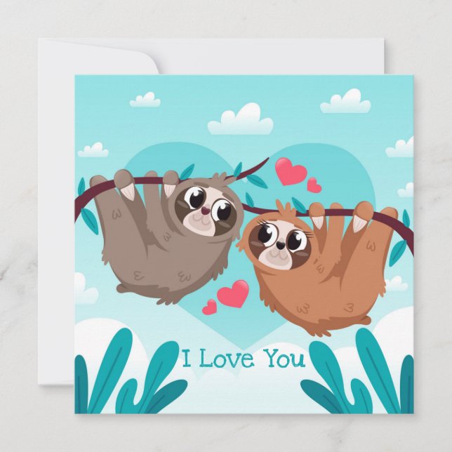 Tarjeta Festiva El día de San Valentín de corte (Anverso)