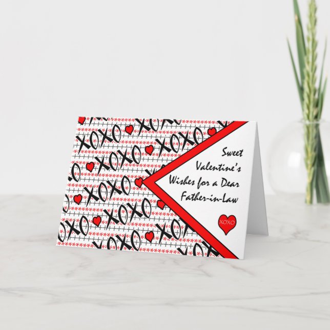 Tarjeta Festiva El día de San Valentín de Derecho para el Padre, D (Anverso)