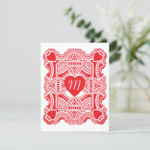 Tarjeta Festiva El día de San Valentín de época, Corazón de Victor