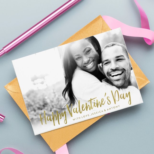 Tarjeta Festiva El día de San Valentín de fotografía de moda (Subido por el creador)