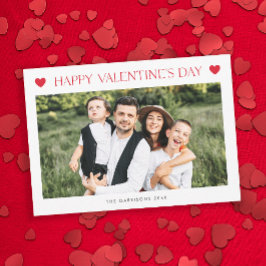 Tarjeta Festiva El día de San Valentín de fotografía simple 2