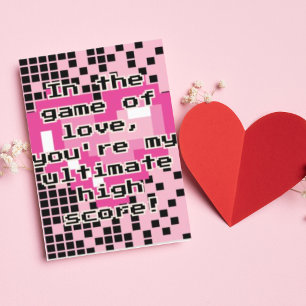 Tarjeta Festiva El día de San Valentín de Juego de Amo Corazones C