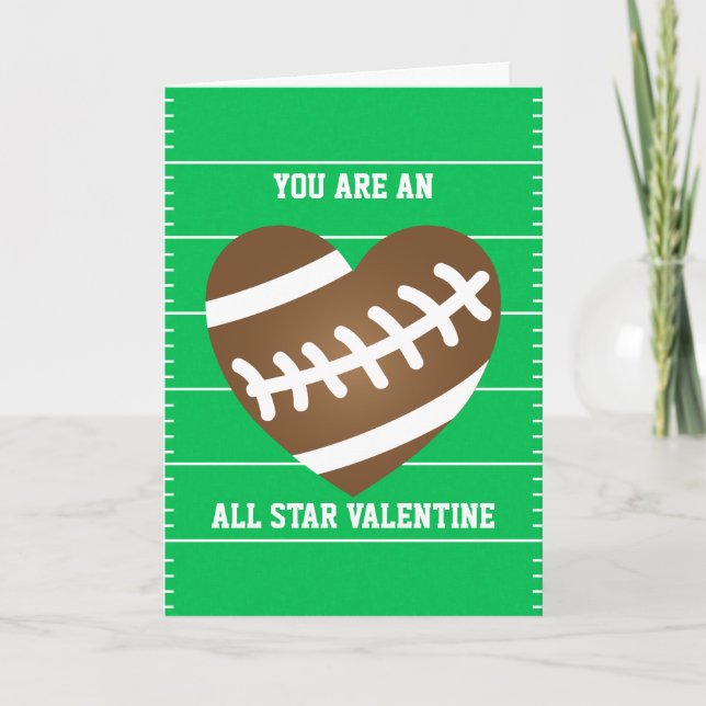Tarjeta Festiva El día de San Valentín de la fan de deportes del (Anverso)
