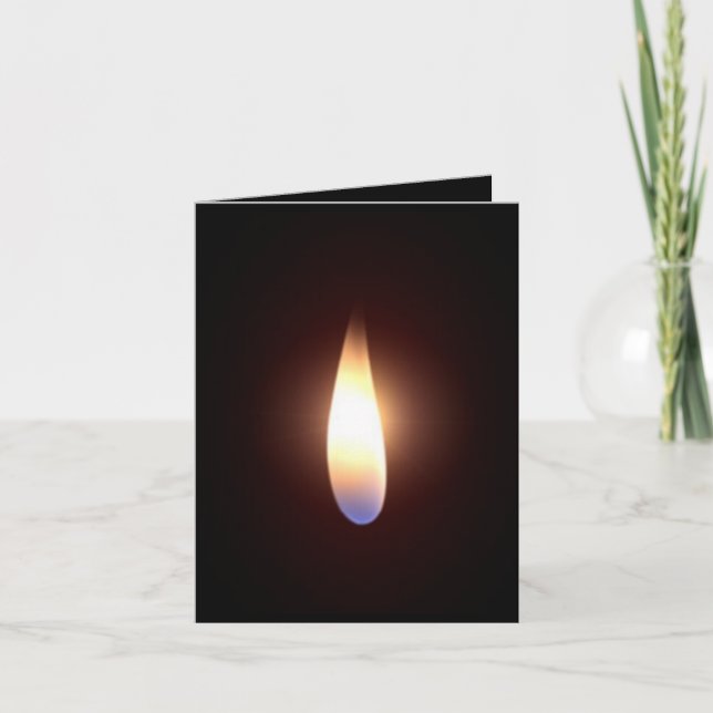 Tarjeta Festiva El día de San Valentín de llama gemela (Anverso)