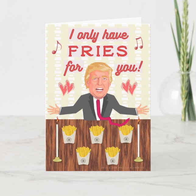 Tarjeta Festiva El día de San Valentín de los Alimentos Rápidos Do (Anverso)