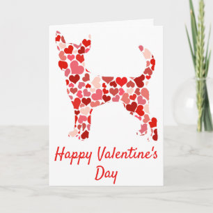 Tarjeta Festiva El día de San Valentín de los corazones de la