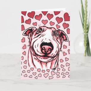 Tarjeta Festiva El día de San Valentín de los corazones rosados Bu