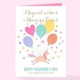 Tarjeta Festiva El día de San Valentín de niños de globos de unico