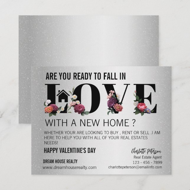 Tarjeta Festiva El día de San Valentín de promoción de la agricult (Anverso / Reverso)