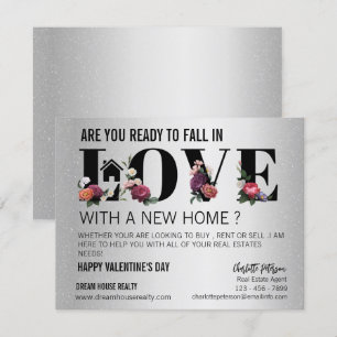 Tarjeta Festiva El día de San Valentín de promoción de la agricult