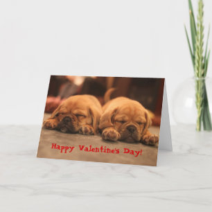 Tarjeta Festiva El día de San Valentín de Puggle