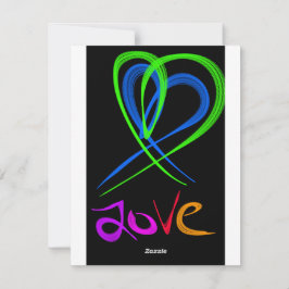 Tarjeta Festiva El día de San Valentín del corazón