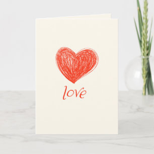Tarjeta Festiva El día de San Valentín del corazón grito