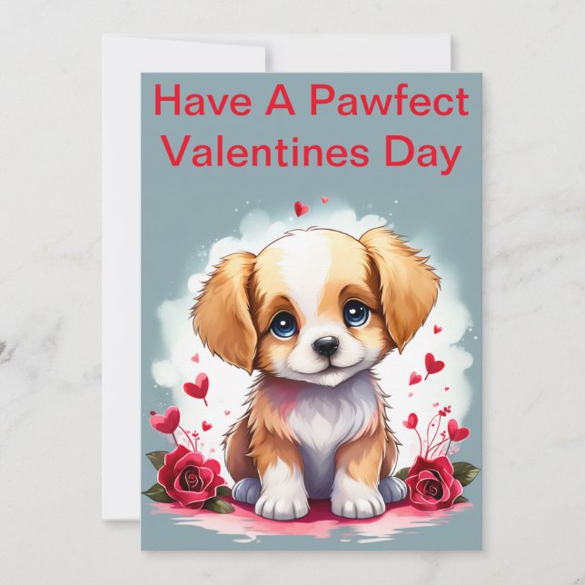 Tarjeta Festiva El día de San Valentín del personalizable, (Anverso)