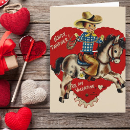 Tarjeta Festiva El día de San Valentín del Personalizado Retro Vin