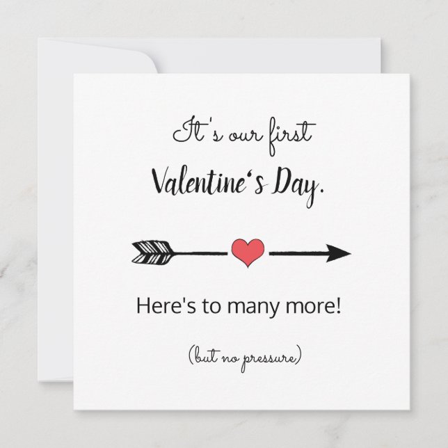 Tarjeta Festiva El día de San Valentín divertida como pareja (Anverso)