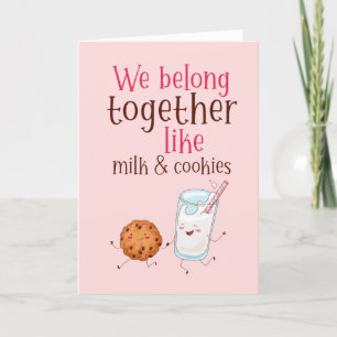 Tarjeta Festiva El día de San Valentín divertida de The Milk Cooki