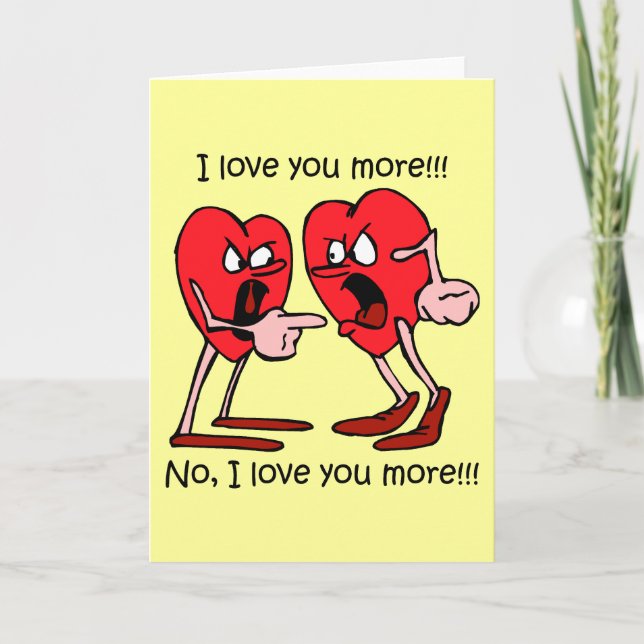 Tarjeta Festiva El día de San Valentín divertido (Anverso)