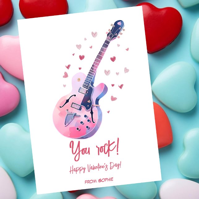 Tarjeta Festiva El día de San Valentín divertido de rock (Subido por el creador)