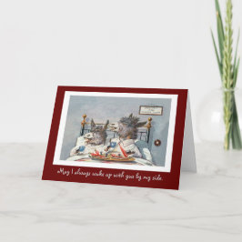 Tarjeta Festiva El día de San Valentín divertido del animal del