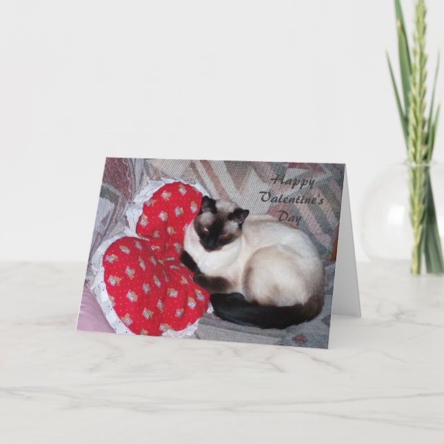Tarjeta Festiva El día de San Valentín feliz (Anverso)