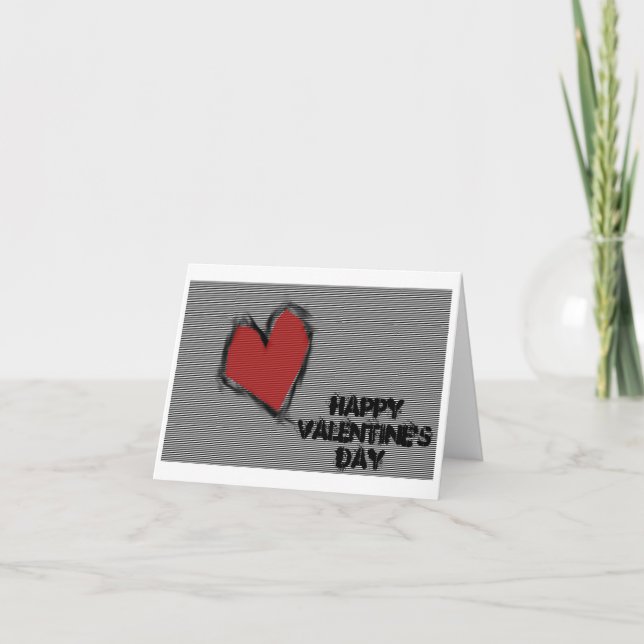 Tarjeta Festiva El día de San Valentín feliz (Anverso)