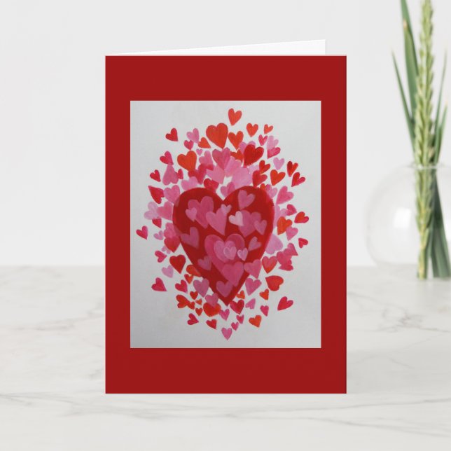 Tarjeta Festiva El día de San Valentín feliz (Anverso)