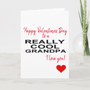 Tarjeta Festiva el día de San Valentín feliz a un abuelo realmente