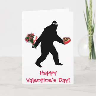Tarjeta Festiva ¡El día de San Valentín feliz de Bigfoot!