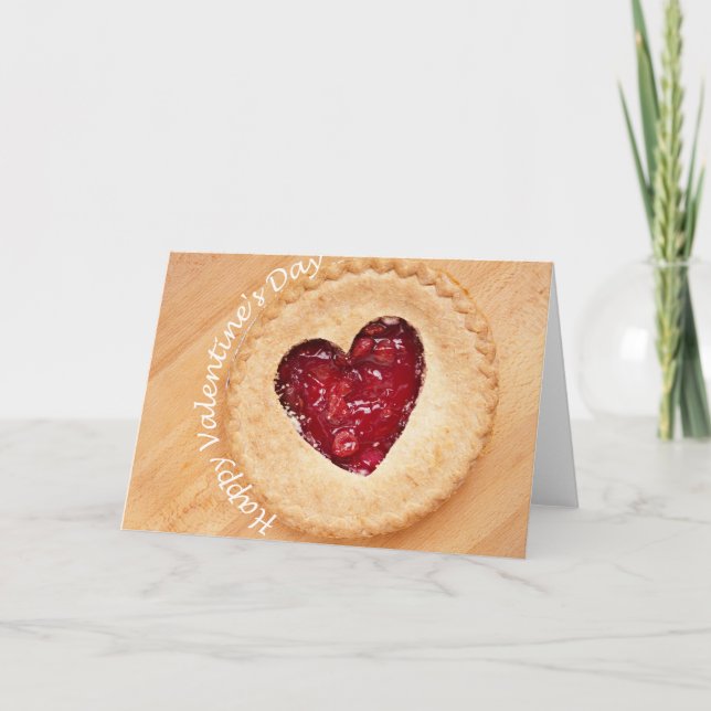 Tarjeta Festiva El día de San Valentín feliz - empanada de la (Anverso)