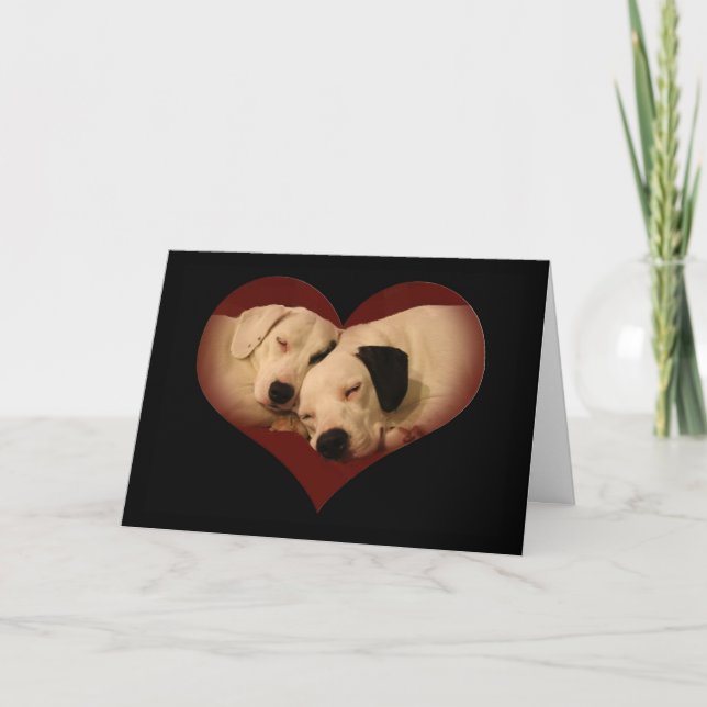 Tarjeta Festiva ¡El día de San Valentín feliz, miel! (Anverso)