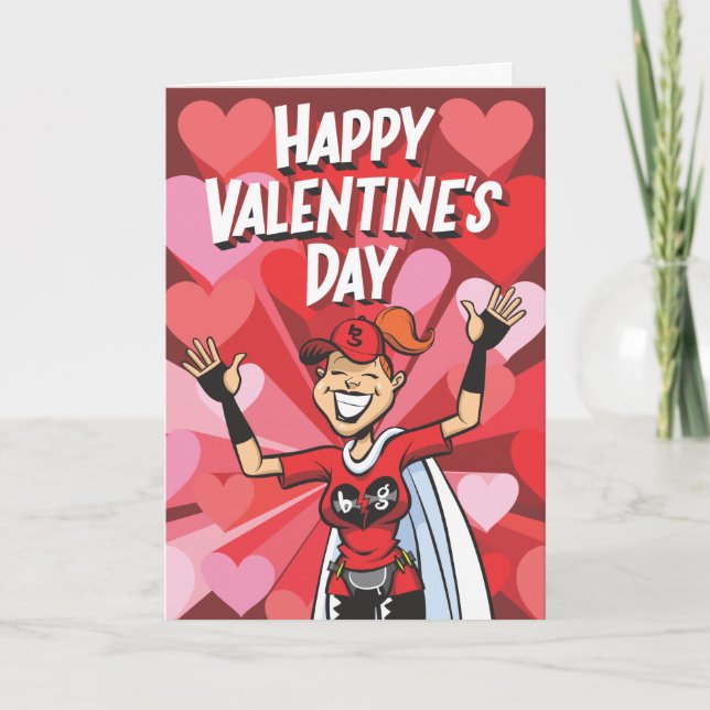 Tarjeta Festiva El día de San Valentín feliz -- Ninguna presión (Anverso)