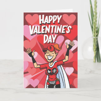 Tarjeta Festiva El día de San Valentín feliz -- Ninguna presión