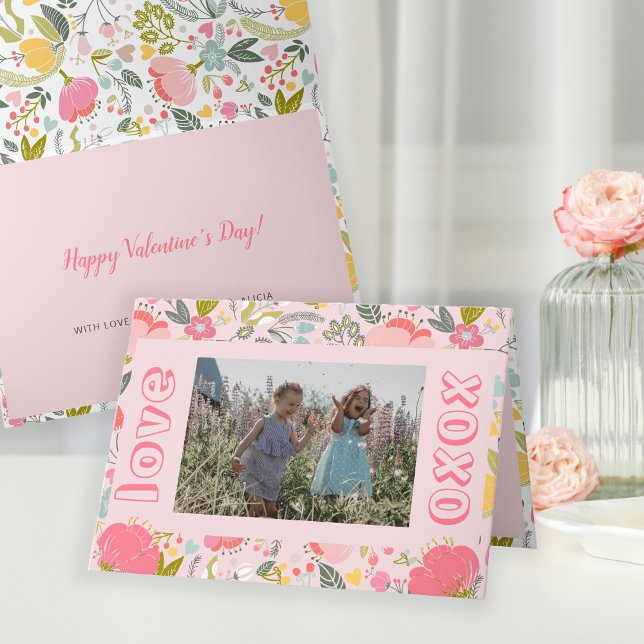 Tarjeta Festiva El día de San Valentín foto lindos mejores amigos  (Subido por el creador)