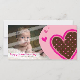 Tarjeta Festiva EL DÍA DE SAN VALENTÍN FOTOCARD :: corazones diver