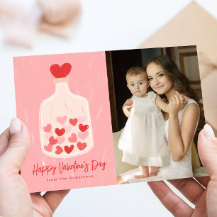 Tarjeta Festiva El día de San Valentín fotográfico de Jar of Heart