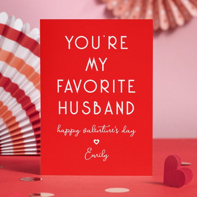 Tarjeta Festiva El día de San Valentín gracioso que seas mi marido (Subido por el creador)