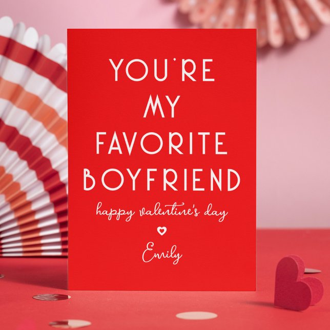 Tarjeta Festiva El día de San Valentín gracioso que seas mi novio  (Subido por el creador)