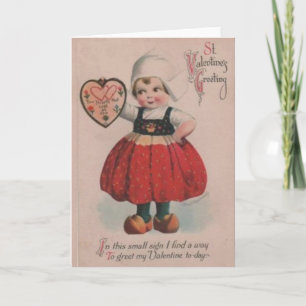 Tarjeta Festiva El día de San Valentín holandés del Victorian del