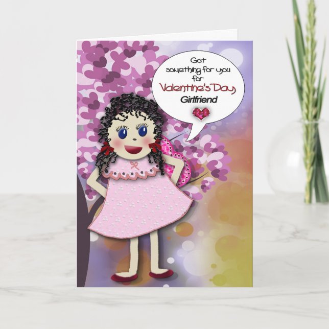 TARJETA FESTIVA EL DÍA DE SAN VALENTÍN - NOVIA - AMIGOS (Anverso)