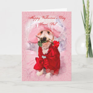 Tarjeta Festiva el día de San Valentín - Pal secreto - Colección d