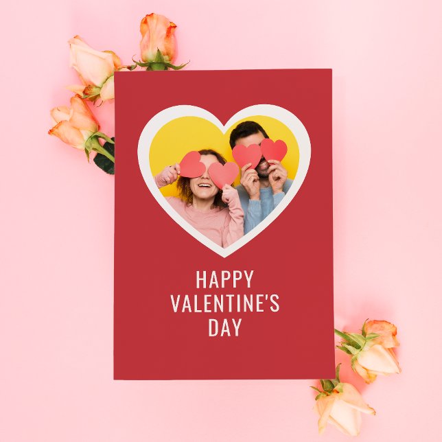 Tarjeta Festiva El día de San Valentín personalizado elegante foto (Subido por el creador)