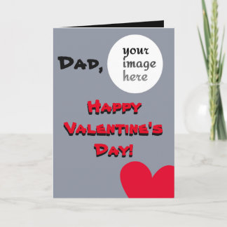 Tarjeta Festiva El día de San Valentín personalizado para el papá