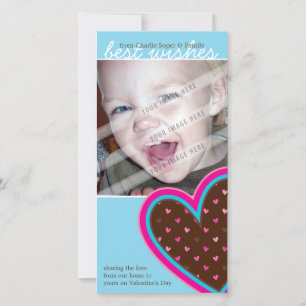 Tarjeta Festiva EL DÍA DE SAN VALENTÍN PHOTOCARD:: corazones