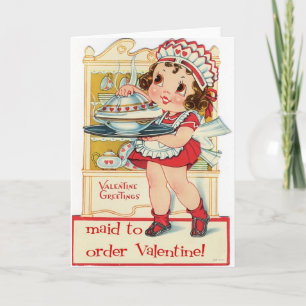 Tarjeta Festiva El día de San Valentín retro