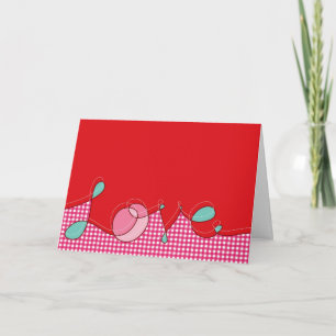 Tarjeta Festiva El día de San Valentín retro curado de controles d