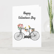 El día de San Valentín Romántico de Flores de Bici