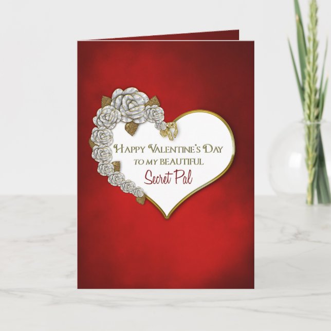 TARJETA FESTIVA EL DÍA DE SAN VALENTÍN - SECRETO (Anverso)