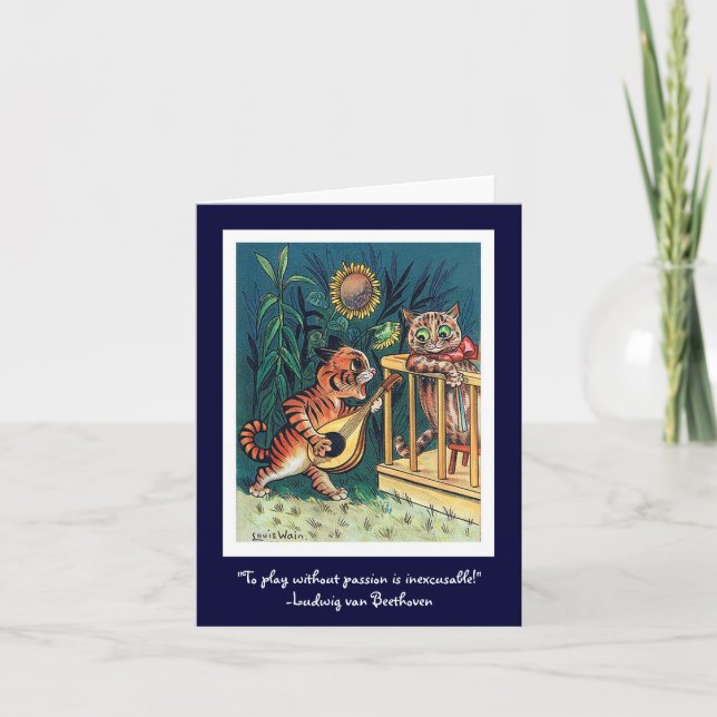 Tarjeta Festiva El día de San Valentín Serenade (Anverso)